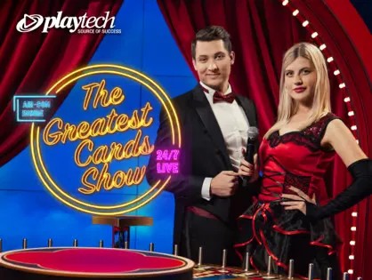 Play The Greatest Cards Show Live slot by Playtech on coolbetno.com
